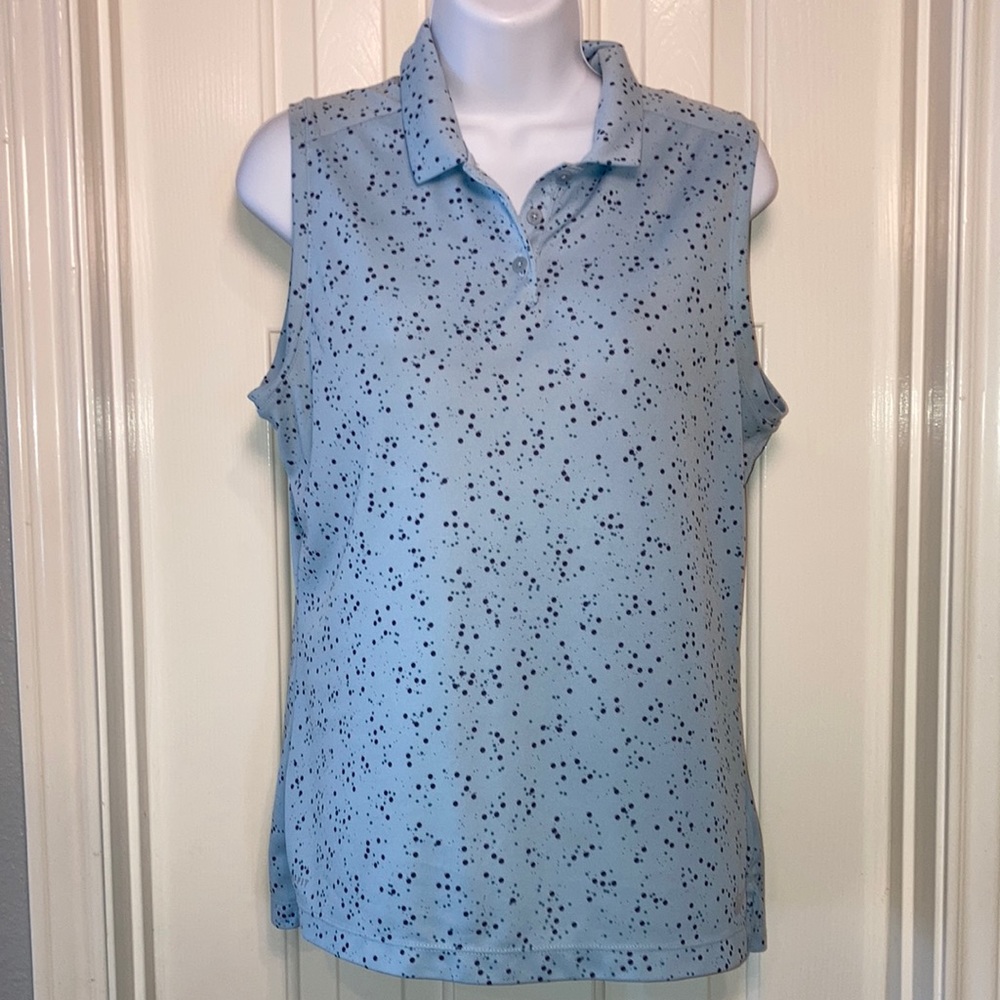 Nike Dri-Fit Sleeveless Printed Golf Polo